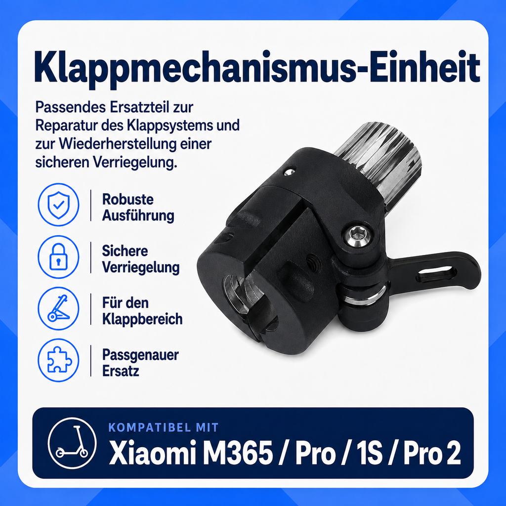 Klappmechanismus-Einheit – Xiaomi M365 / Pro / 1S / Pro 2