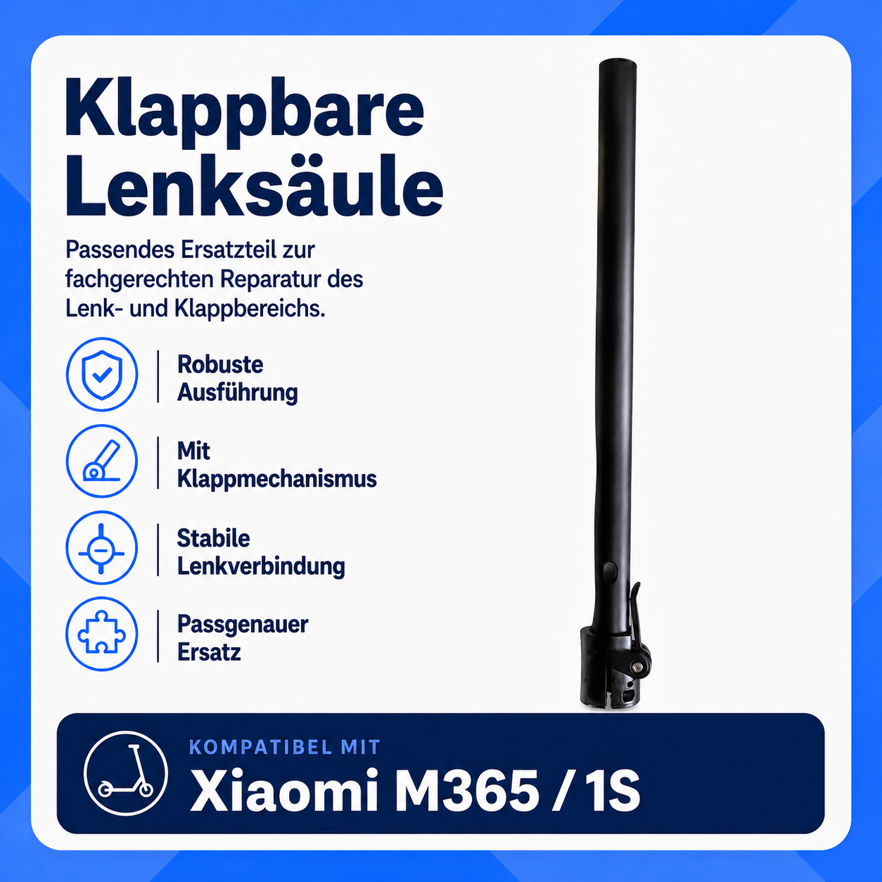 Klappbare Lenksäule für Xiaomi M365 / 1S