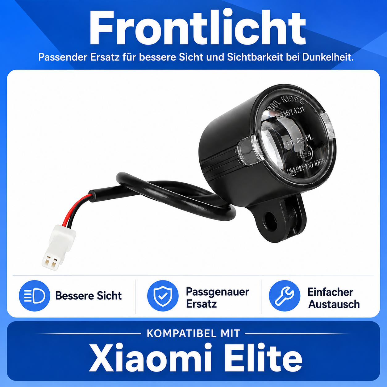 Frontlicht / Scheinwerfer für Xiaomi Elite