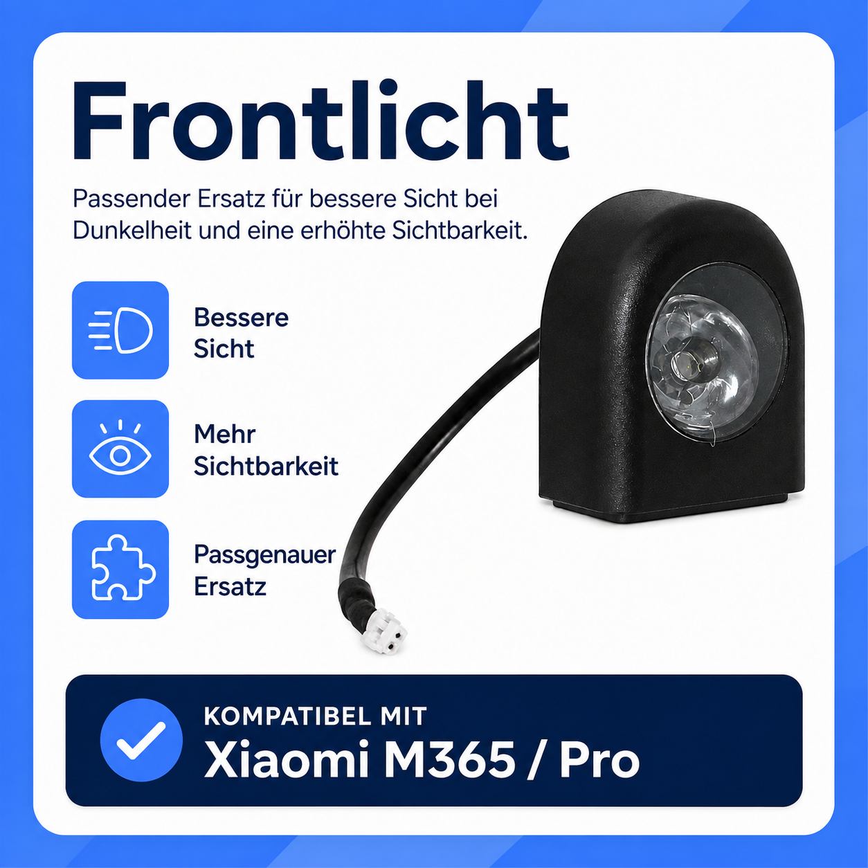 Frontlicht / Scheinwerfer Xiaomi M365 / Pro