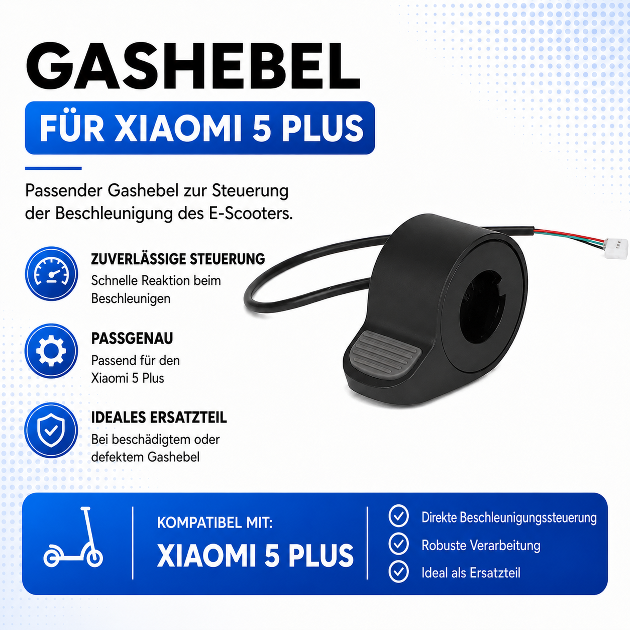 Gashebel für Xiaomi 5 Plus