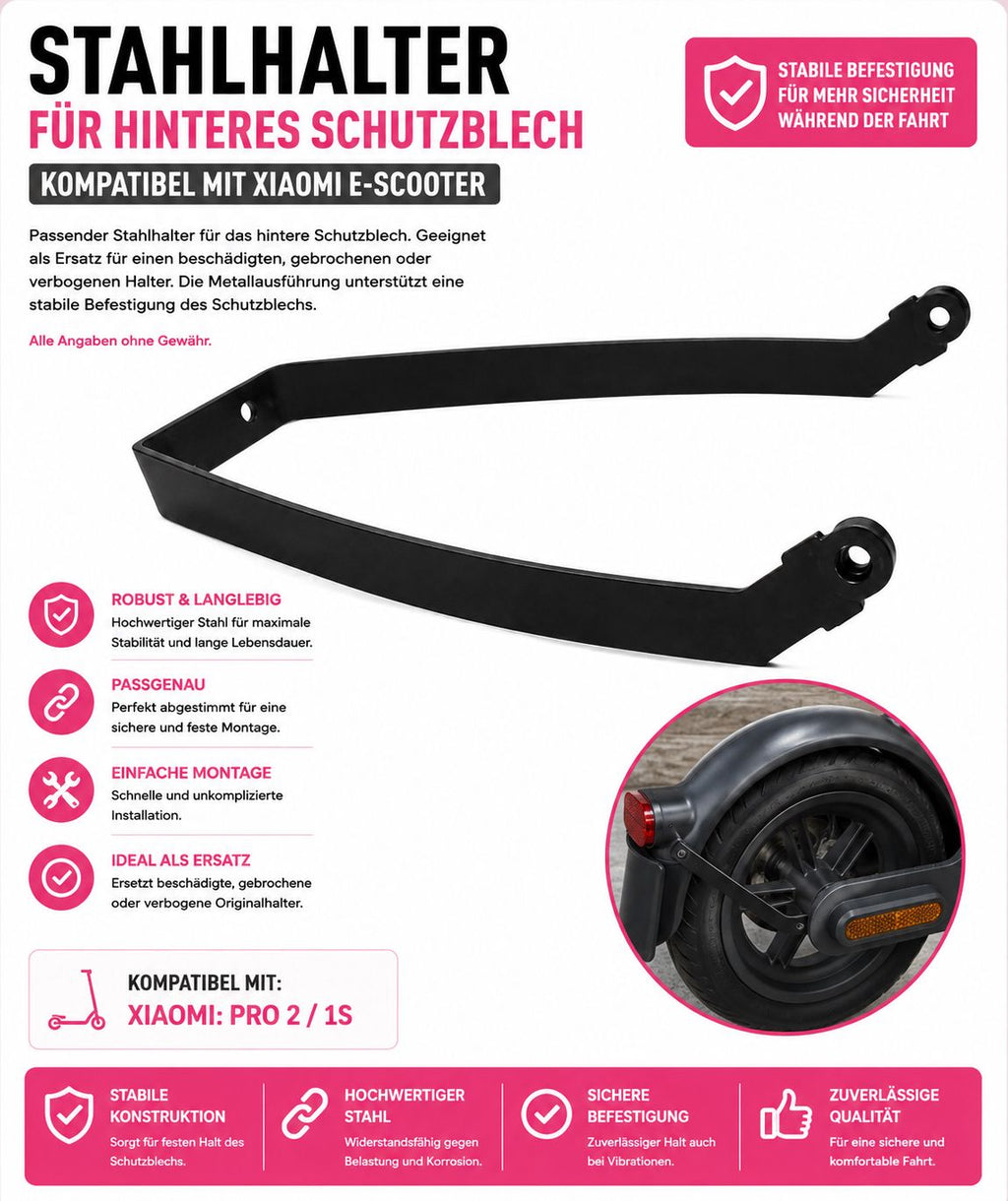 Stahlhalter für hinteres Schutzblech für Xiaomi Pro 2 / 1S
