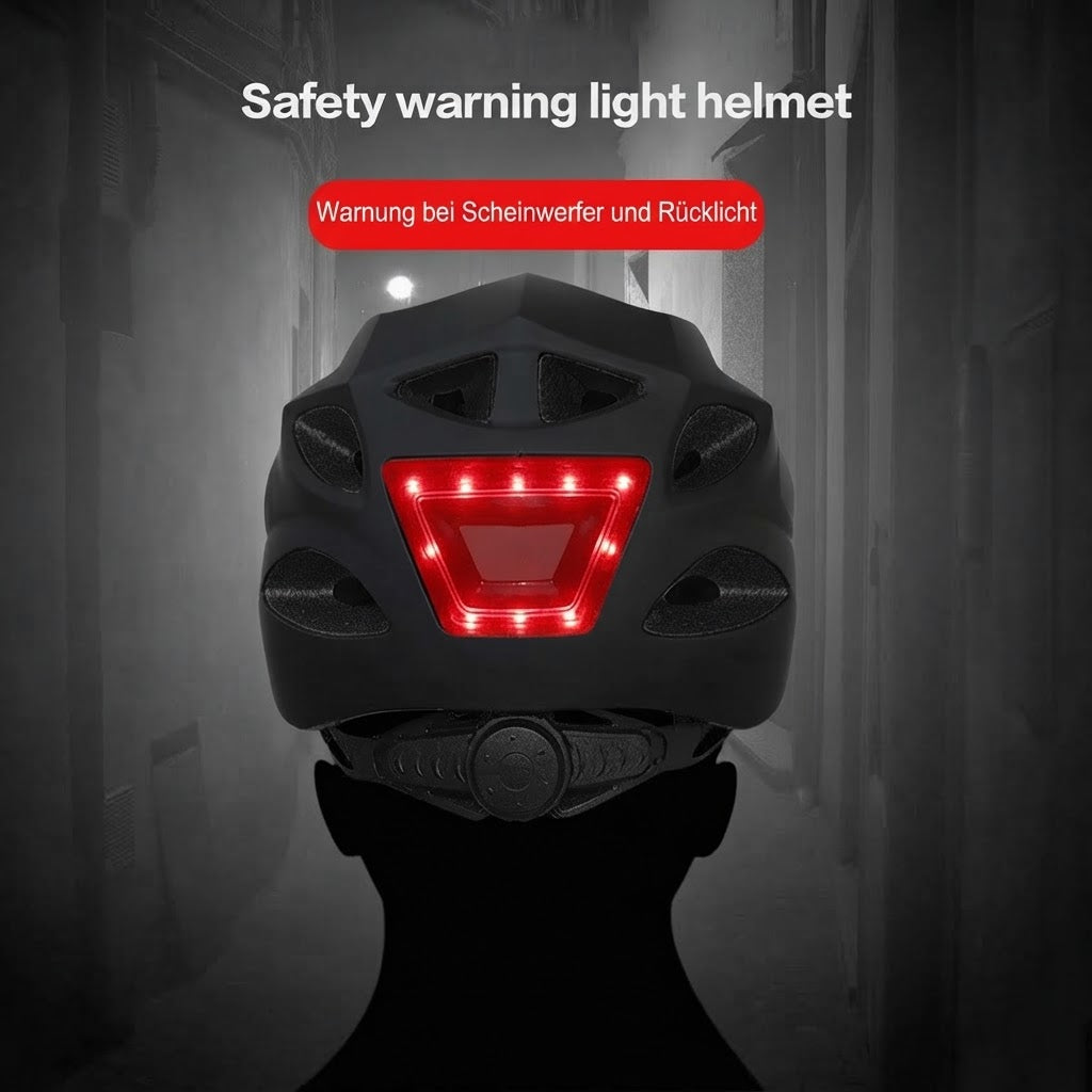 Fahrradhelm mit integrierter LED-Beleuchtung & Rücklicht – Sicherheit für City, E-Scooter & Bike