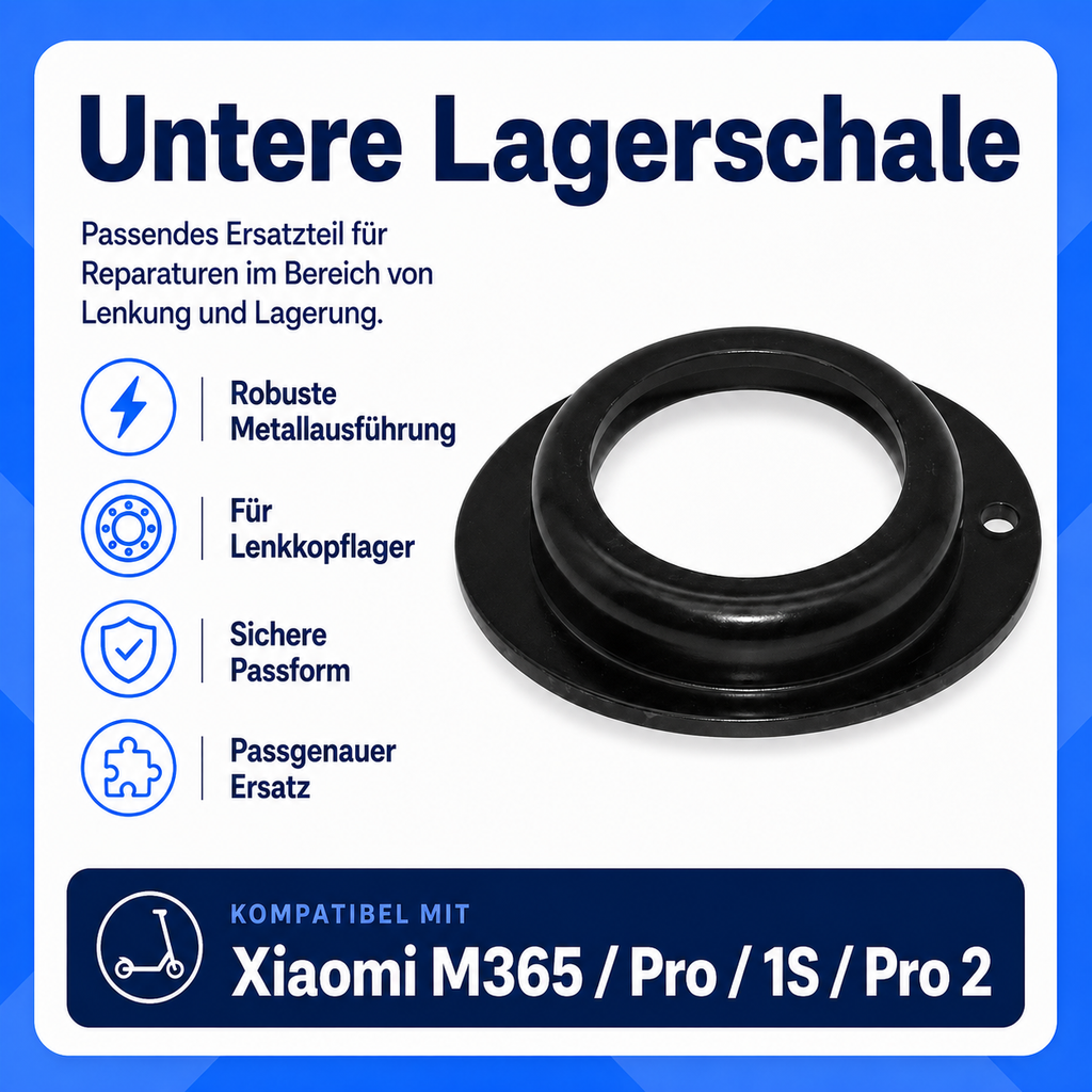 Untere Lagerschale Lenkkopflager Xiaomi – Infografik