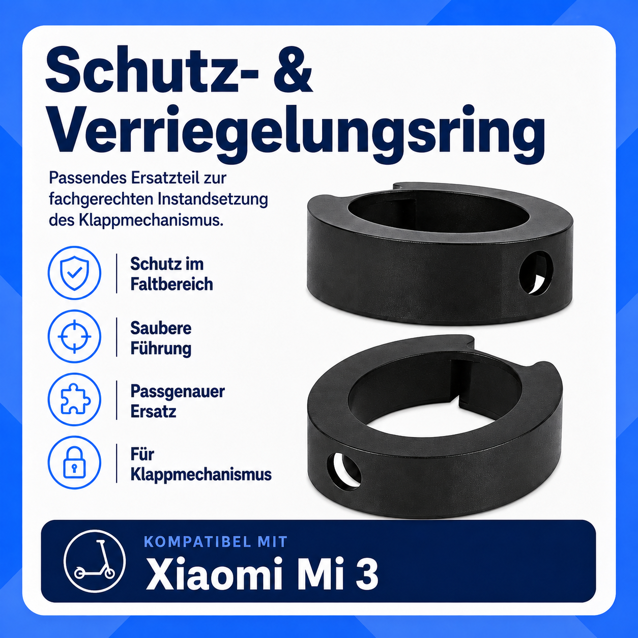 Runder Schutz- und Verriegelungsring für Klappmechanismus Xiaomi Mi 3