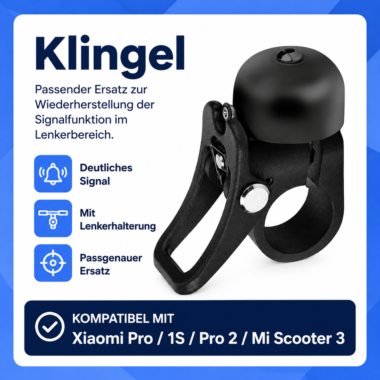 Klingel Xiaomi Pro 1S Pro 2 Mi 3 – Infografik Kompatibilität