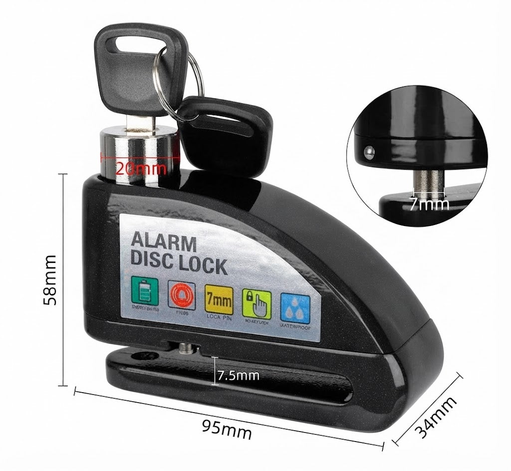 Alarm-Bremsscheibenschloss – für E-Scooter