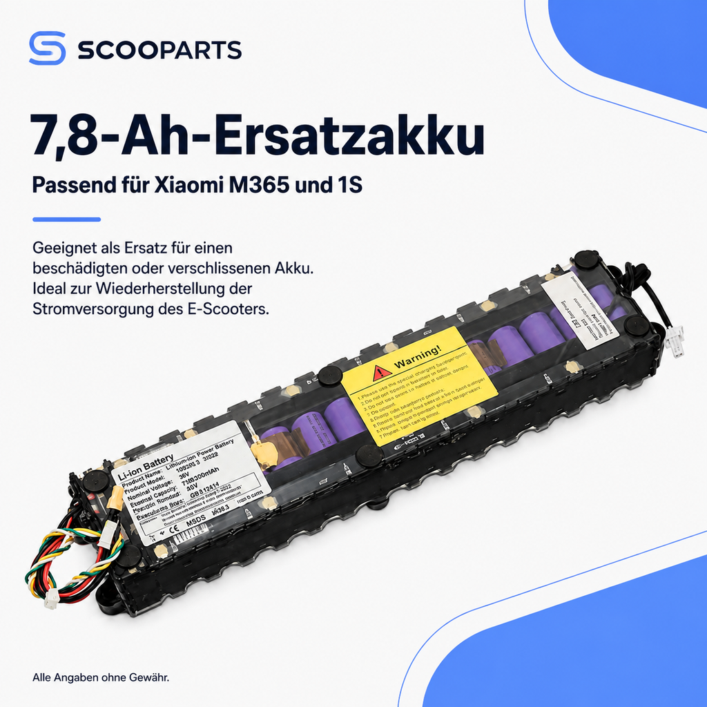 7,8Ah Ersatzakku für Xiaomi M365 / 1S