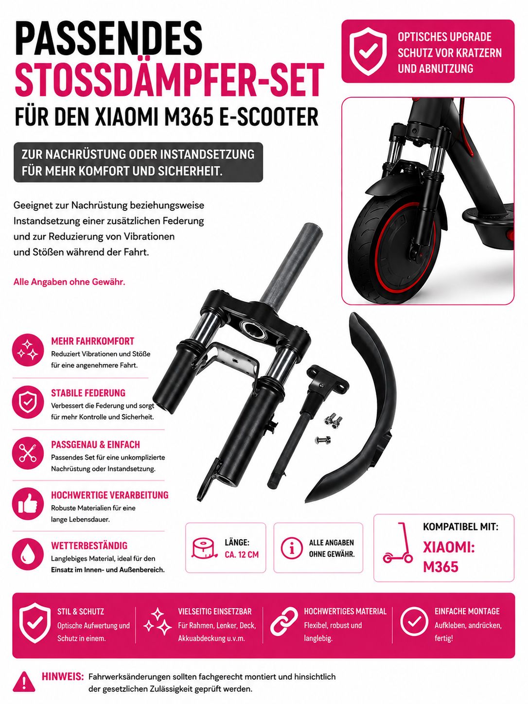 Stoßdämpfer-Set für Xiaomi M365