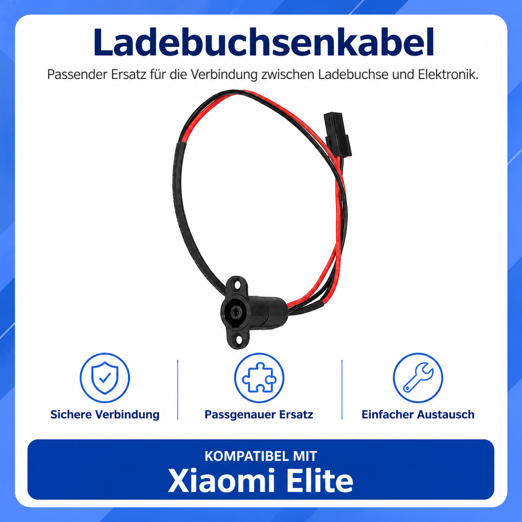 Ladebuchsenkabel für Xiaomi Elite – Kompatibel mit Xiaomi Elite