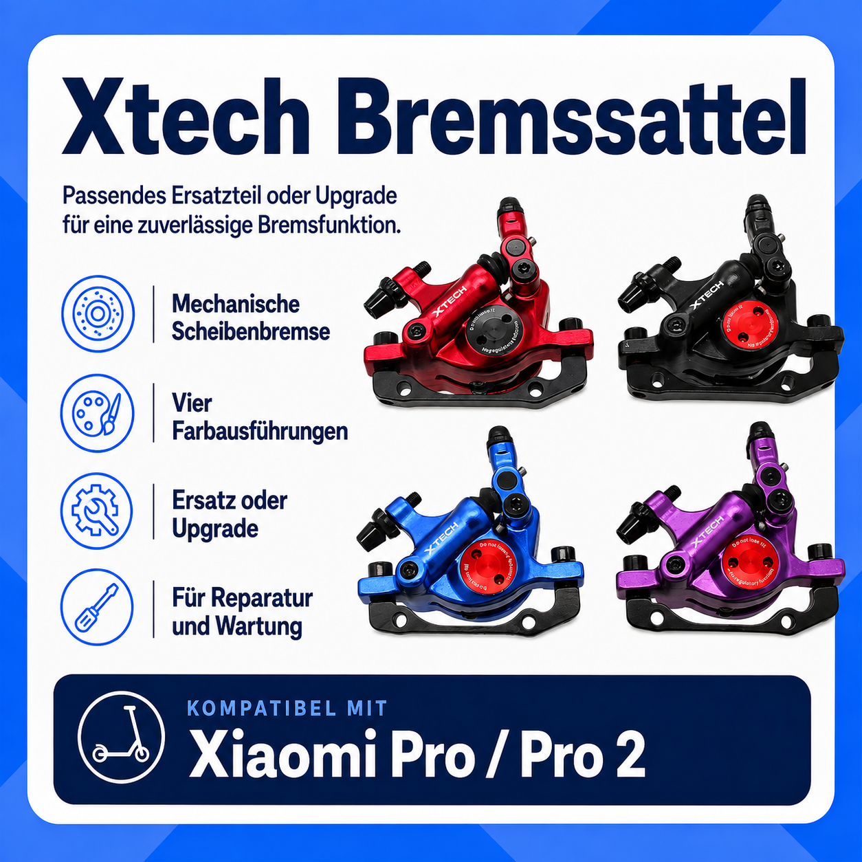Xtech Bremssattel für Xiaomi Pro / Pro 2