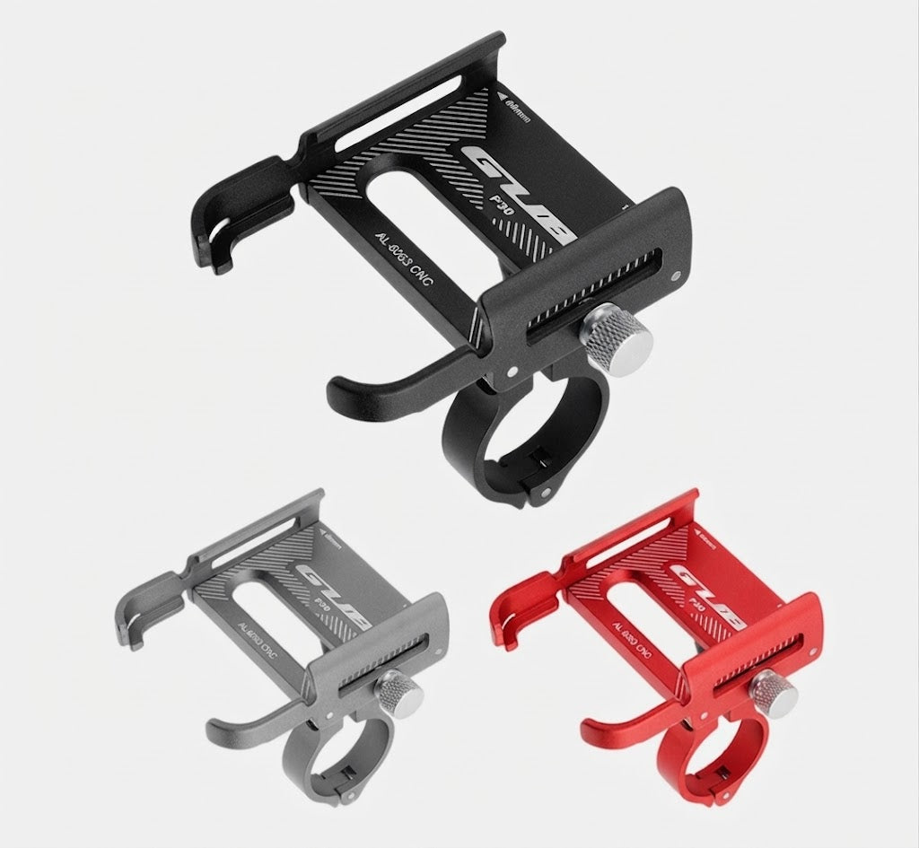 Massive Smartphone-Halterung GUB P30 – Robuster Aluminium-Halt für E-Scooter & Bikes