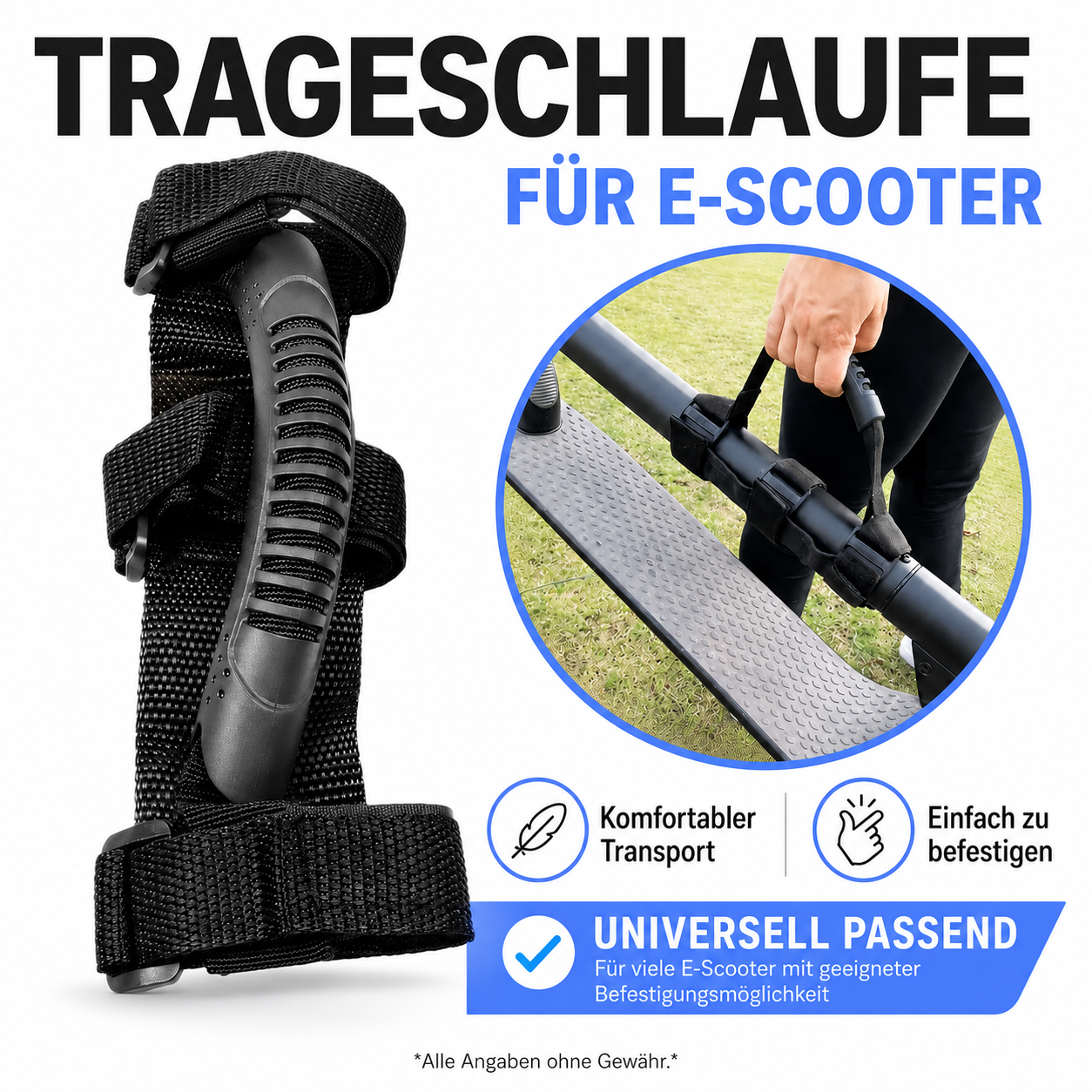 Tragegriff / Trageschlaufe für E-Scooter