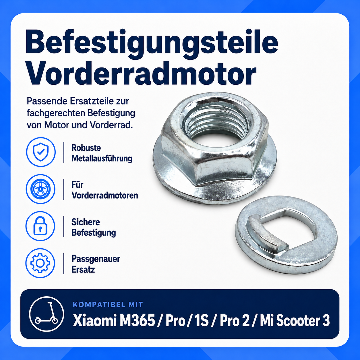 Befestigungsschrauben für Vorderradmotor Xiaomi