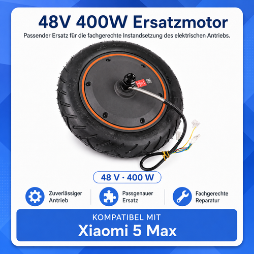 48V 400W Ersatzmotor Xiaomi 5 Max – Kompatibilität