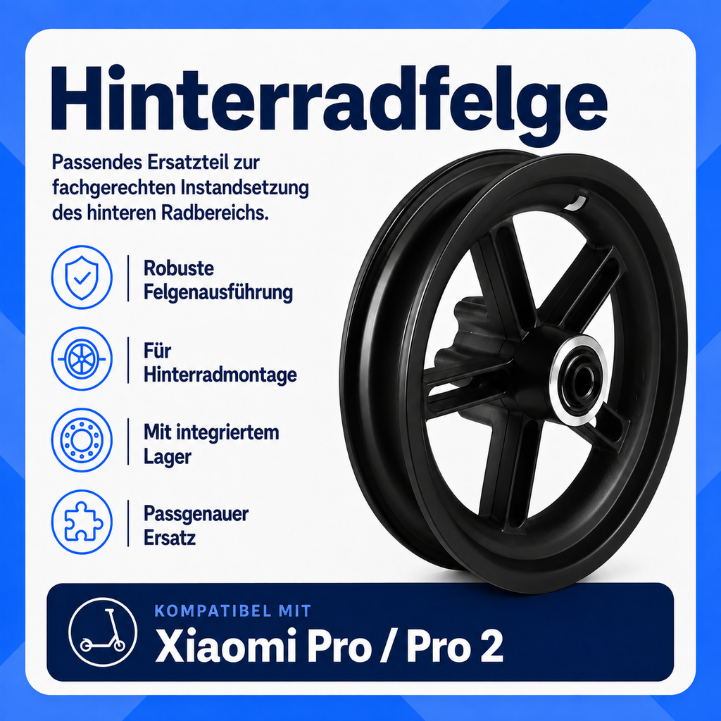 Hinterradfelge – Xiaomi Pro / Pro 2