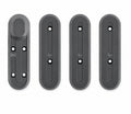 Kunststoffabdeckungen für Schraubpositionen an Vorder- und Hinterrad für Xiaomi M365 / M365 Pro