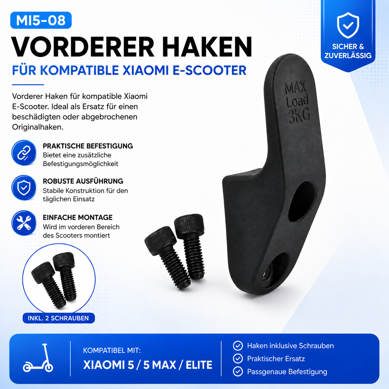 Vorderer Haken Xiaomi 5 5 Max Elite Infobild