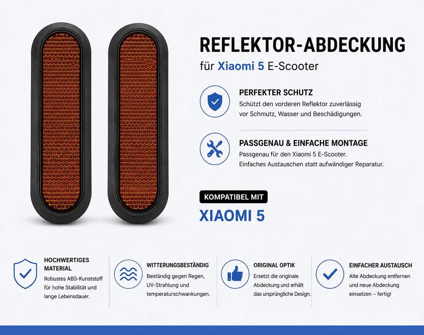 Reflektor-Abdeckung Xiaomi 5 Infobild