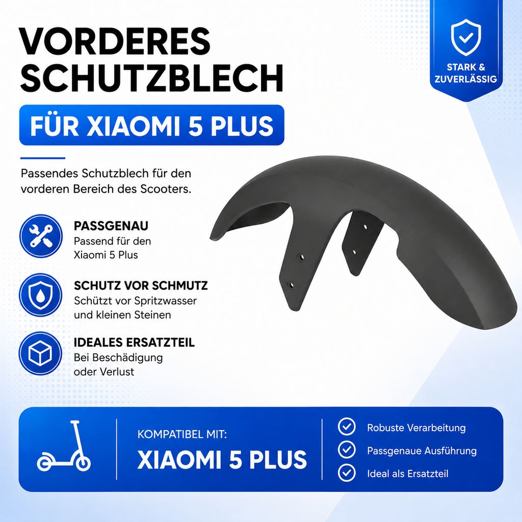Vorderes Schutzblech Xiaomi 5 Plus – Infografik
