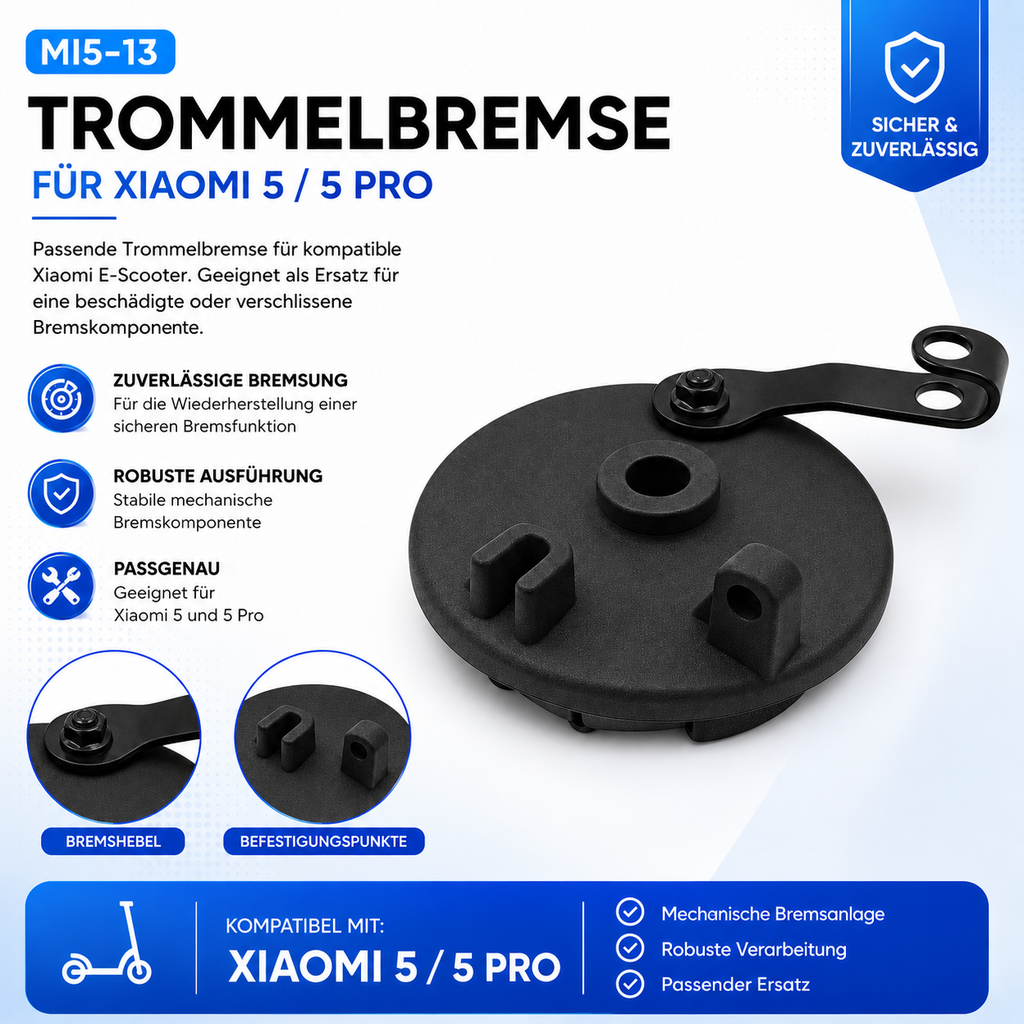 Trommelbremse Xiaomi 5 – Infografik