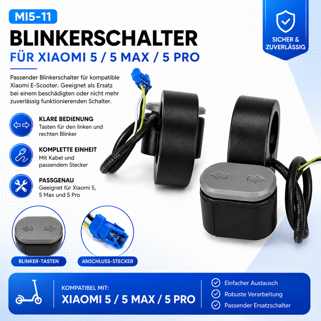 Blinkerschalter Xiaomi Mi 5 – Infografik