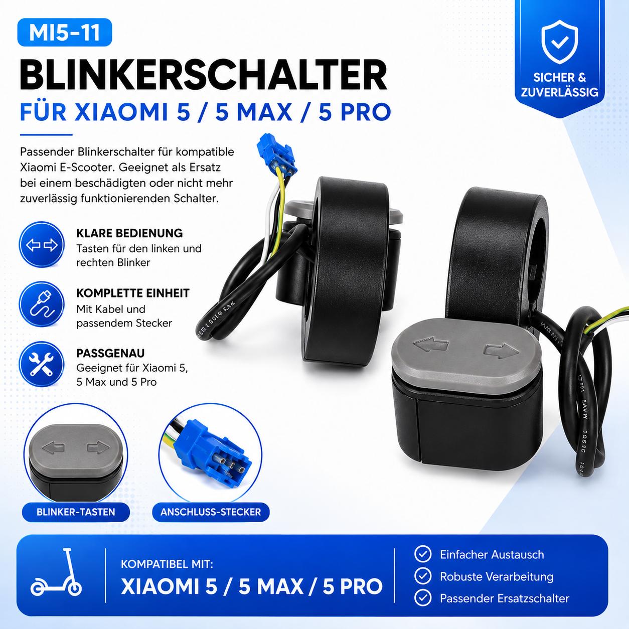 Blinkerschalter Xiaomi Mi 5 – Infografik