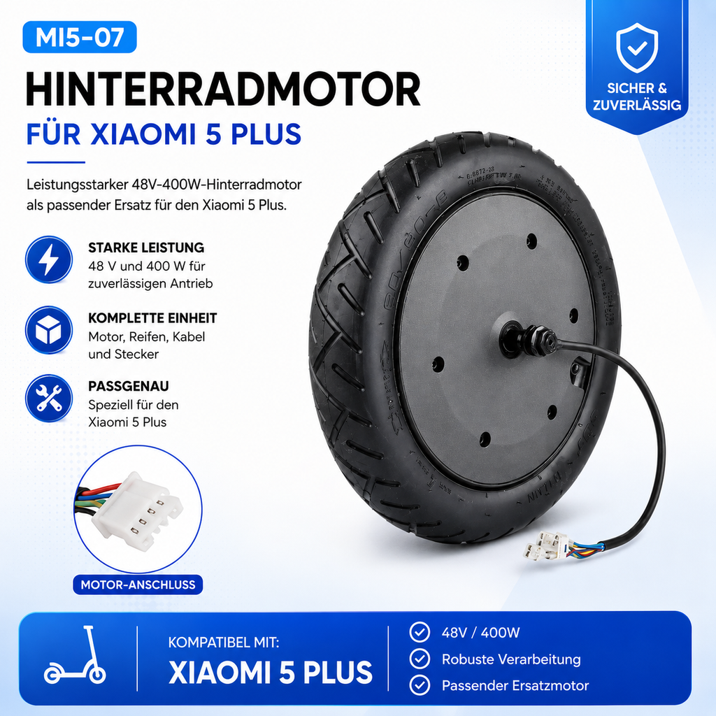 Hinterradmotor Xiaomi Mi 5 Plus 48V 400W Infobild